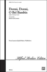 Dormi, Dormi, O Bel Bambin SATB choral sheet music cover